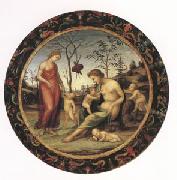 Giovanni Sodoma Sacred and Profane Love with Anteros,Eros and Two Other Cupids (mk05) china oil painting reproduction